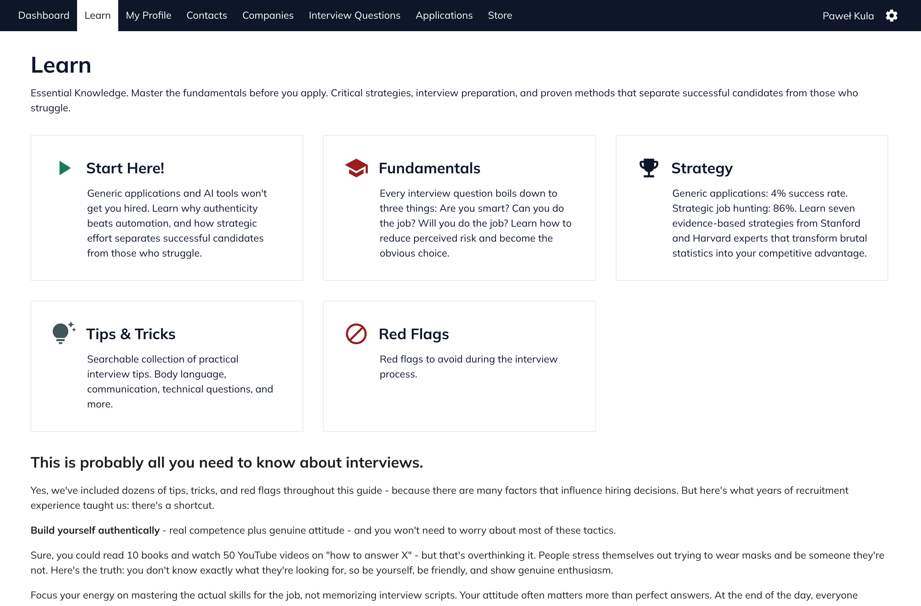 Master Interview Fundamentals